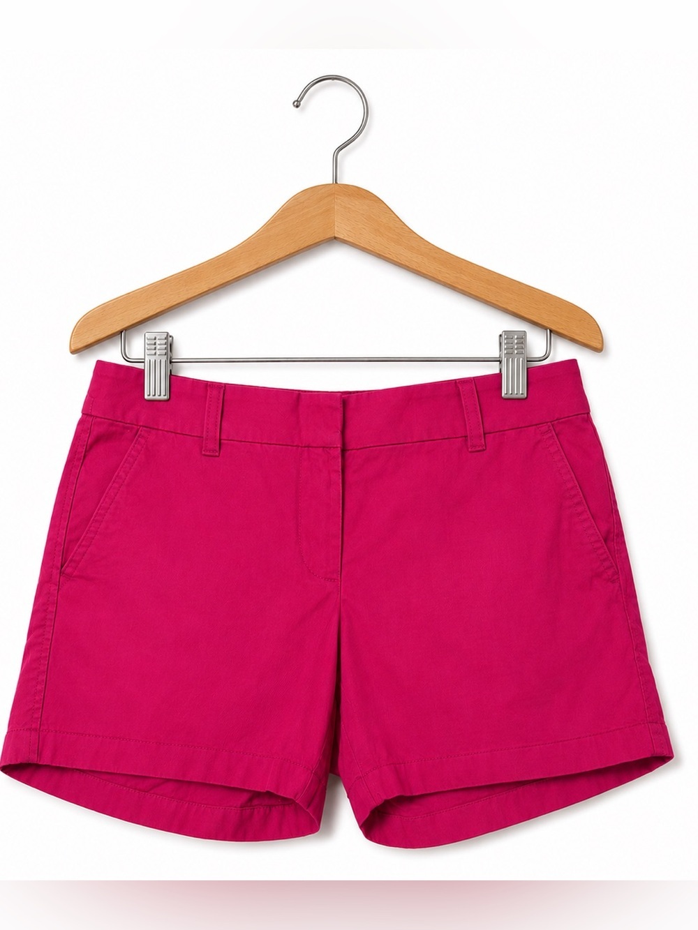 J.Crew Re-Imagined Radiant Fuchsia Chino Shorts Size 4 Pink Summer Preppy